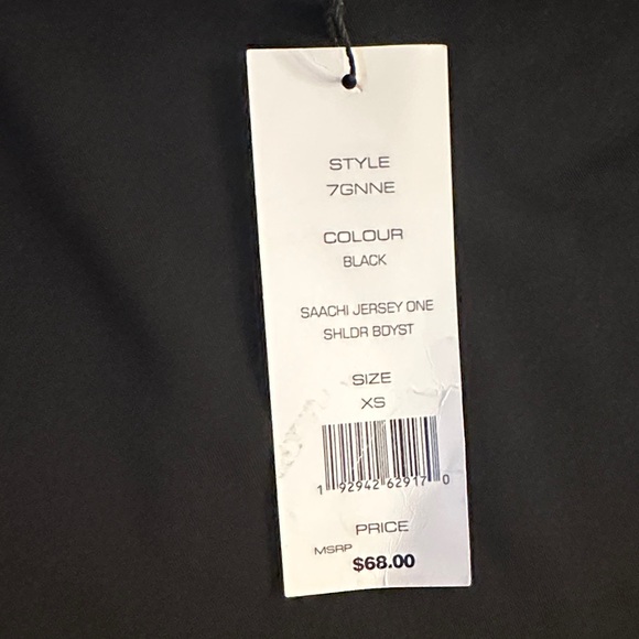 NWT French Connection Black One-Shoulder Bodysuit - Picture 4 of 4